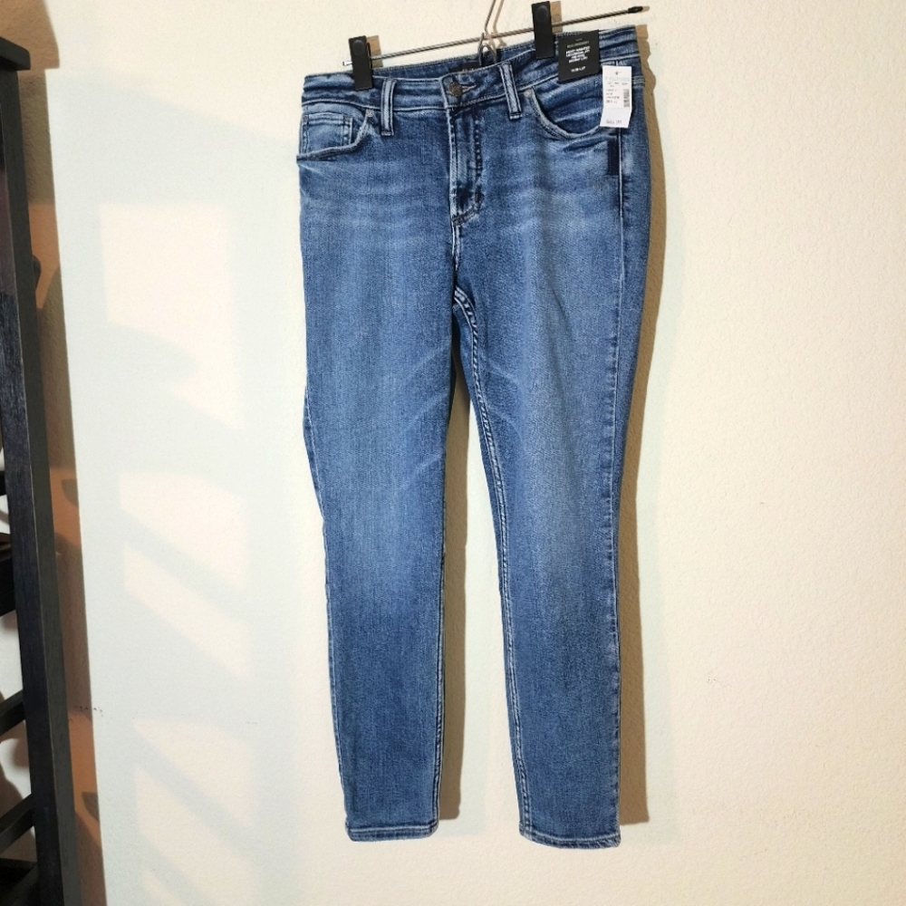 Maurices silversJeans Co Mostโ Wanted Skinny Leg Mid Rise Eco Blue W28 L27 133